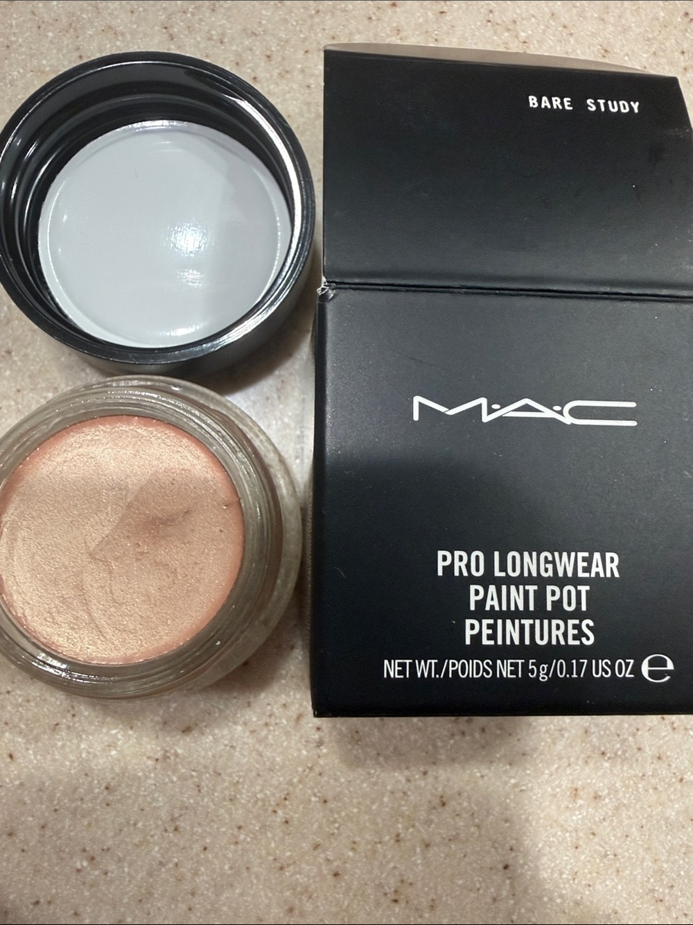 MAC Cosmetics Cream Eyeshadow Paint Pot โ Bare Study Champagne-Pink